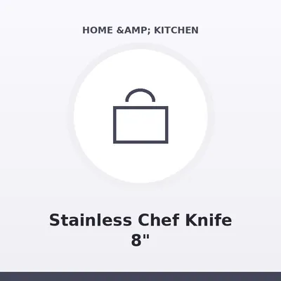 Stainless Chef Knife 8"