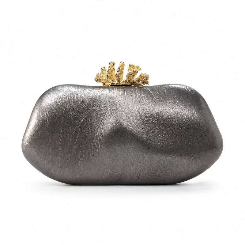Coral Crest Metallic Evening Clutch Collection