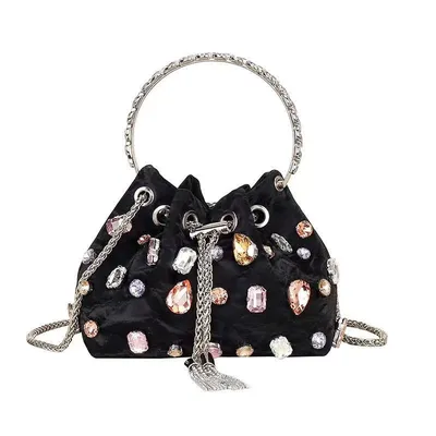 Crystal Ring-Handle Bejeweled Drawstring Potli Collection