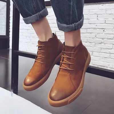 OUTDOOR HIGH-TOP MEN'S LEATHER BOOTS GB-8398