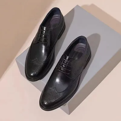 BRITISH STYLE CARVED POINTED SHOE GB-5668