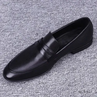 BRITISH STYLE SOLID COLOR LOAFERS GB-0013