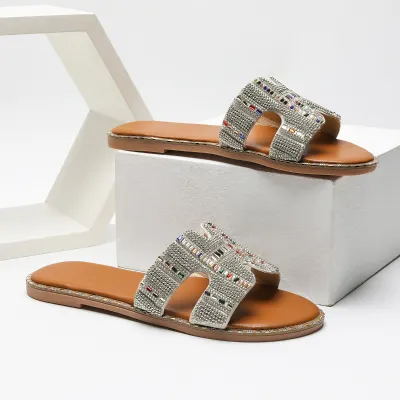CASUAL FLIP FLOPS LARGE SIZE WOMEN'S  SLIPPERS GB-8319