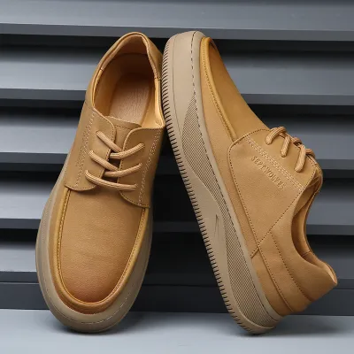 VERSATILE BREATHABLE GENUINE LEATHER TRENDY SHOES GB-0110