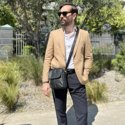 KOREAN STYLE GENUINE LEATHER  CROSSBODY BAG GB-0207B