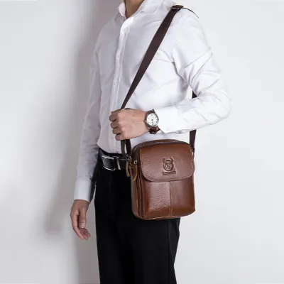 KOREAN STYLE GENUINE LEATHER  CROSSBODY BAG GB-0207Br
