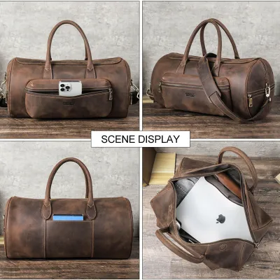 LARGE CAPACITY GENUINE LEATHER TRAVEL BAG GB-B314CF