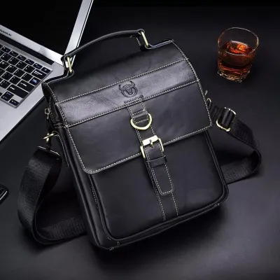 RETRO  GENUINE LEATHER BUSINESS PORTABLE BAG GB-BC0302B