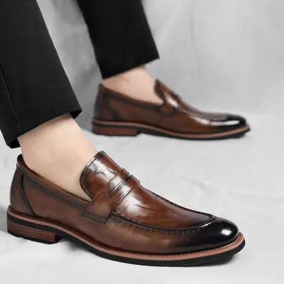 BRITISH STYLE HIGH-END MEN'S LEATHER SHOES GB-5011