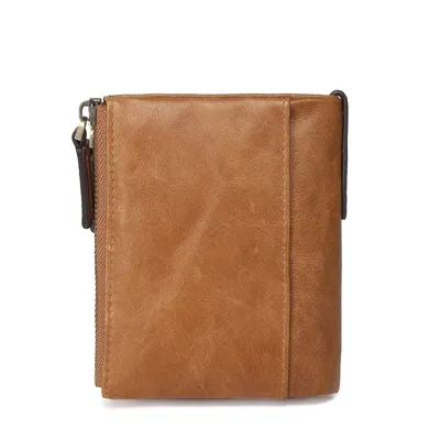 TOP LAYER COWHIDE LEATHER SHORT WALLET GB-2010Br