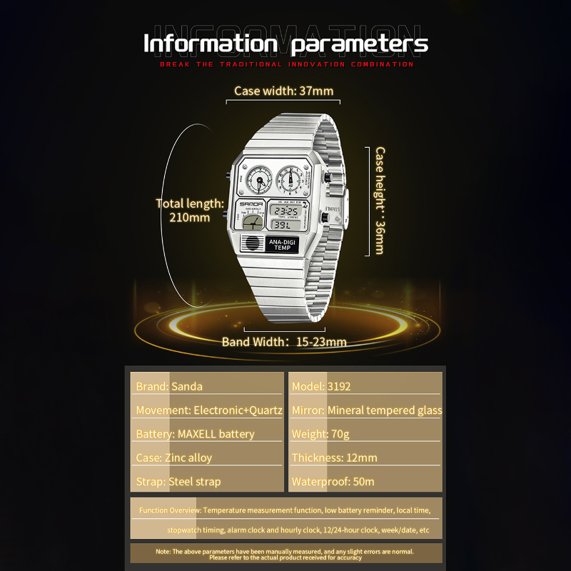 SANDA QUARTZ GB-S3192S