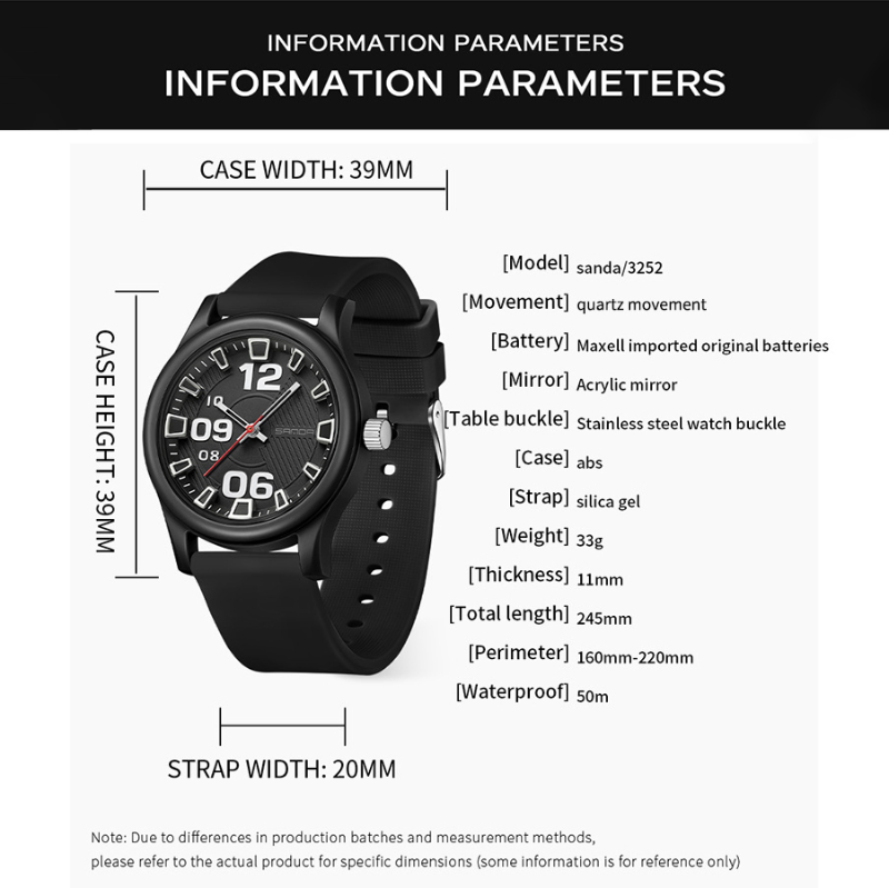 SANDA QUARTZ GB-S3252B