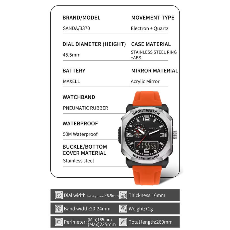 SANDA QUARTZ GB-S3370Or