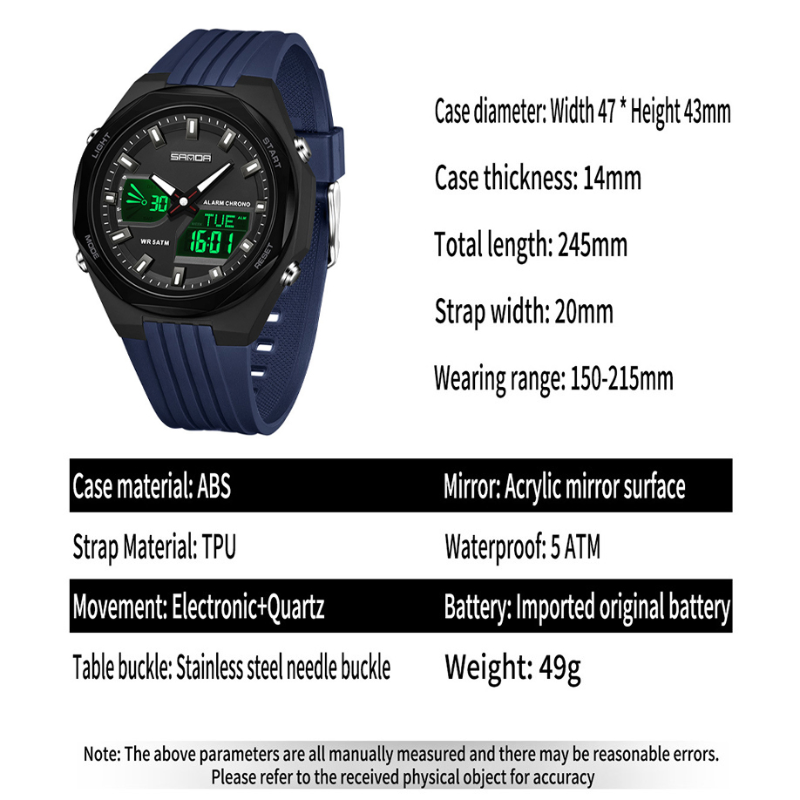 SANDA QUARTZ GB-S6267BBL