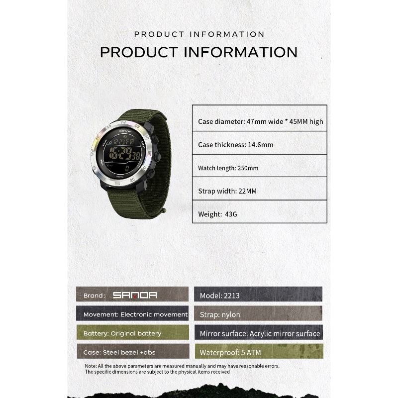 SANDA QUARTZ GB-S2213GR