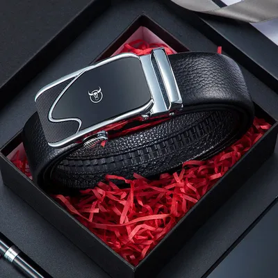 GENUINE LEATHER AUTOMATIC BUCKLE BELT GB-BC2589B