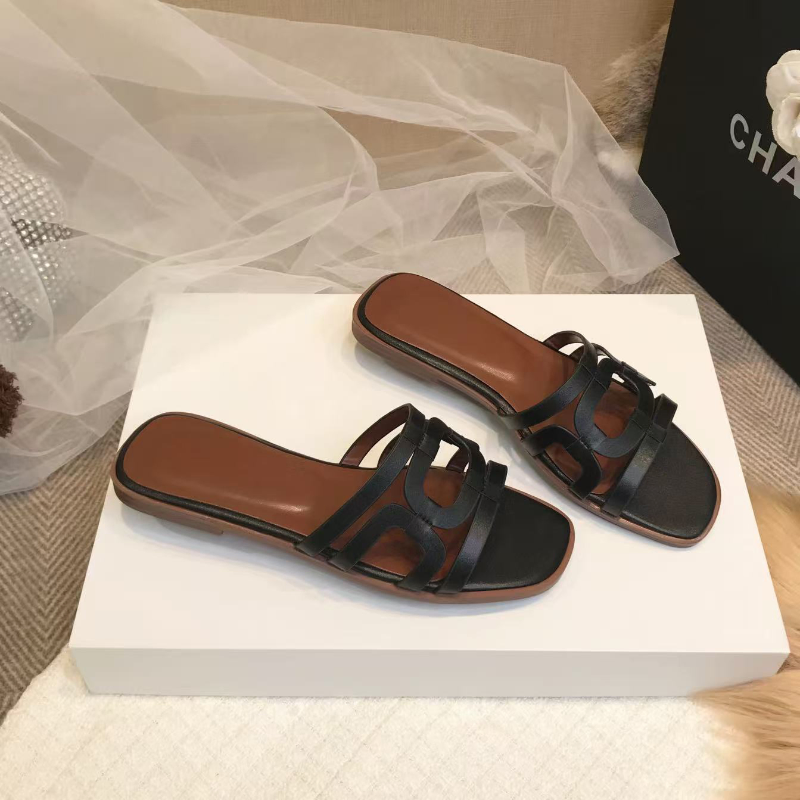 FRENCH-STYLE ONE-STRAP CASUAL FLAT SANDALS GB-1031