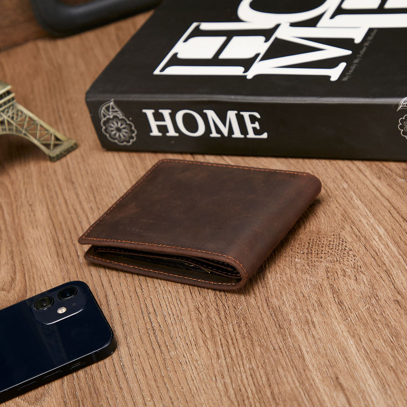 MULTI-FUNCTIONAL GENUINE LEATHER SHORT WALLET GB-9029CFBR