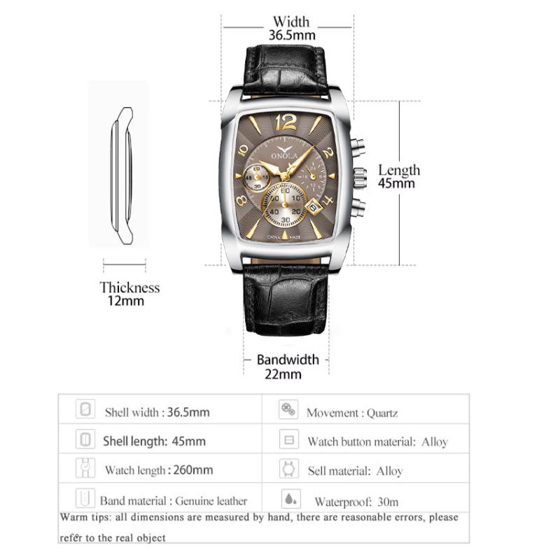 ONOLA QUARTZ GB-ON6818BSGy