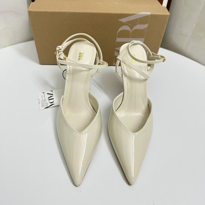 EFFECT STRAP POINTED TOE HIGH HEEL GB-G008