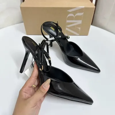 EFFECT STRAP POINTED TOE HIGH HEEL GB-G008