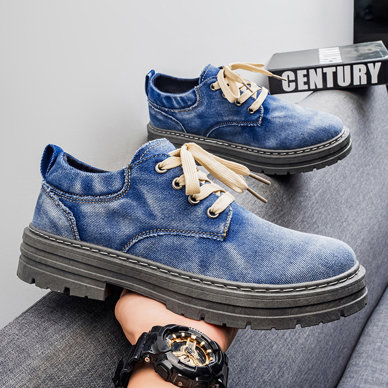 BRITISH STYLE DENIM OUTDOOR CASUAL SHOES GB-0810