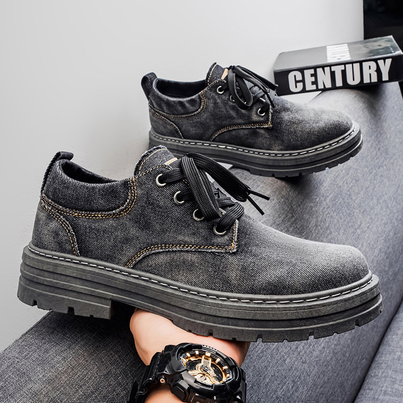 BRITISH STYLE DENIM OUTDOOR CASUAL SHOES GB-0810