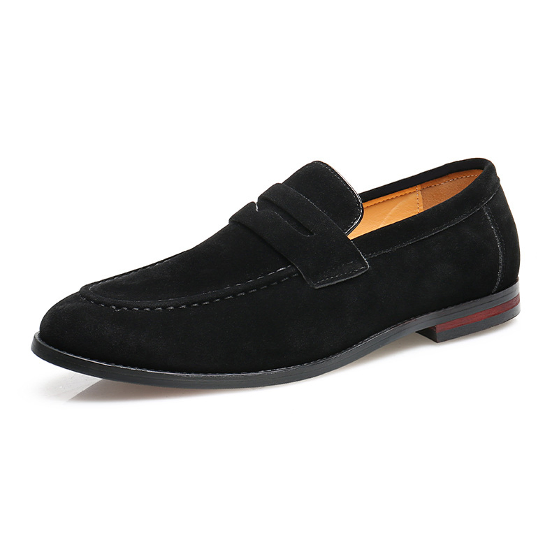 VERSATILE BRITISH STYLE SOLID COLOR LOAFERS GB-2602