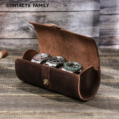 Genuine Leather Watch Box 
