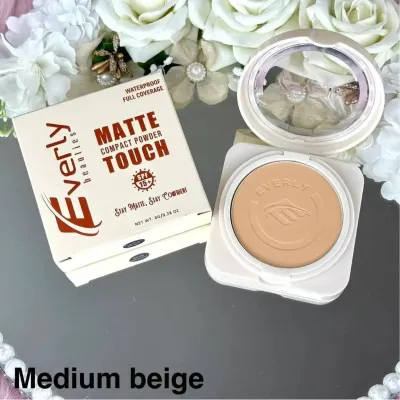 EVERLY COMPACT POWDER-MEDIUM BEIGE 