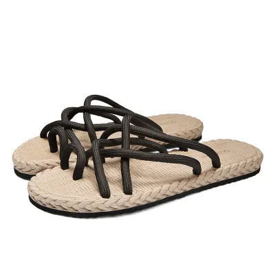 Thai Woven Rope Clip Flip-Flops Shit Thick Bottom Sandals