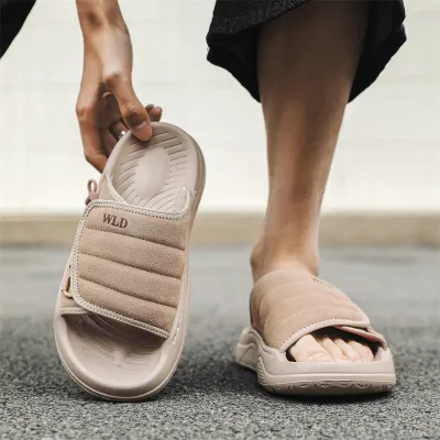 Men's Slippers for Outer Wear, Trendy Brand Sandals