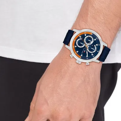 Tommy Hilfiger Rocky Blue Dial Multi-function Men's Watch