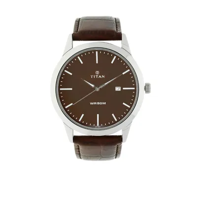 Titan Brown Neo Brown Dial Analog Watch For Men
