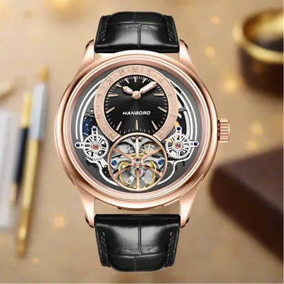 Hanboro Automatic tourbillon Men's watch