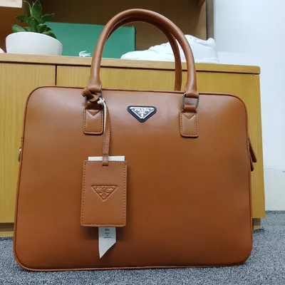 PRADA OFFICE/LAPTOP BAG - LIGHT BROWN