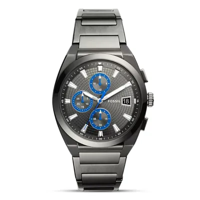 Fossil Everett Chronograph Smoke Stainless Steel Watch