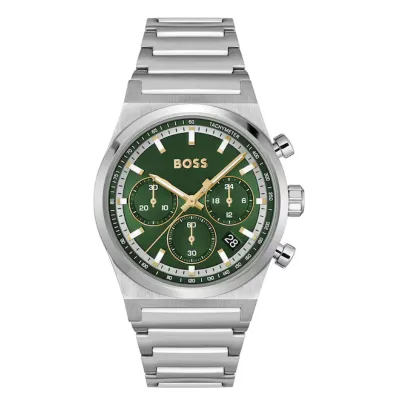 Boss Candor Green Dial Men's Watch