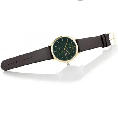 Tommy Hilfiger Hunter Green Dial Brown Leather Strap Watch