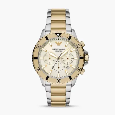 Emporio Armani World Explorer Cream Dial Men's Watch