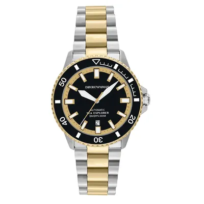Emporio Armani Sea Explorer Automatic Two-Tone Stainless Steel Watch