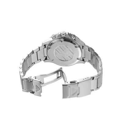 Emporio Armani Sea Explorer Silver Tone Chronograph Watch