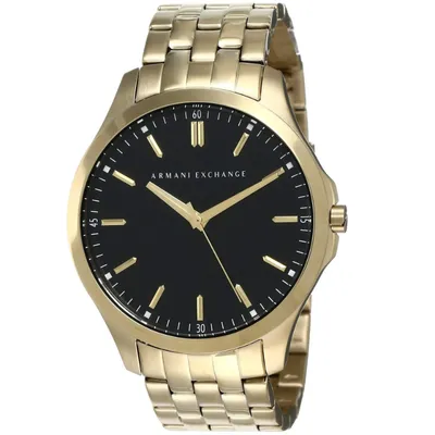 Armani Exchange Men's Three-Hand Gold-Tone Stainless Steel Watch