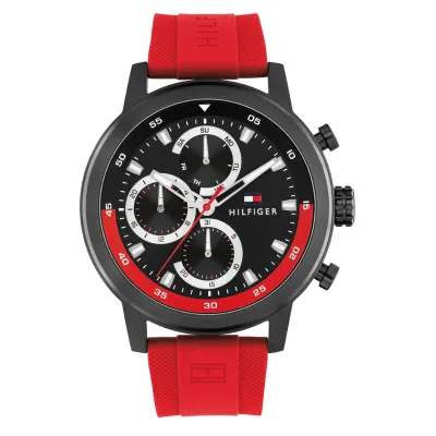  Tommy Hilfiger Rocky Men's Silicon Strap Multi Function Watch