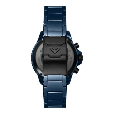 Emporia Armani World Explorer Blue Dial Ceramic Men's Watch