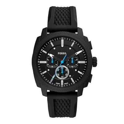 Fossil Machine Chronograph Black Silicone Watch