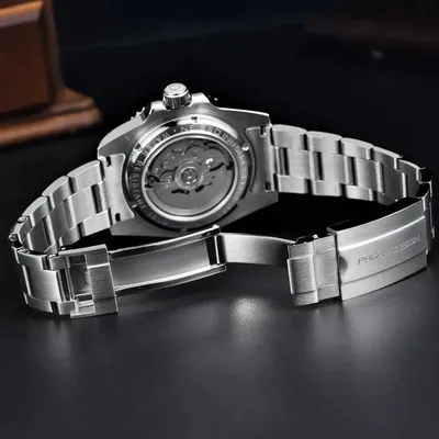 Pagani Design GMT NH34 Automatic Men's Watch With Black Dial / Red Bezel