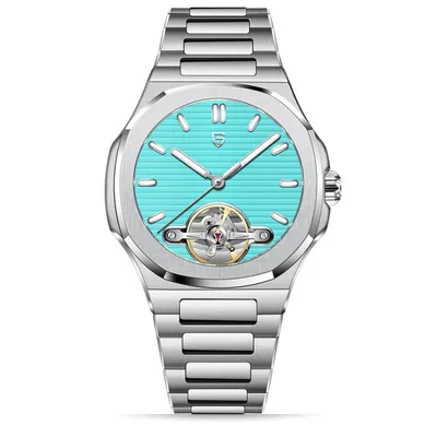 PAGANI DESIGN Automatic Men's Watch With Tiffany Blue Dial