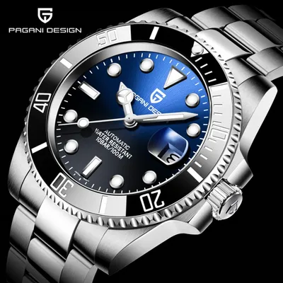 Pagani Design Submariner Men's Automatic Sapphire Glass Divers Watch 