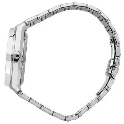 Maserati Stile 3H White Dial Silver Steel Strap Watch For Men